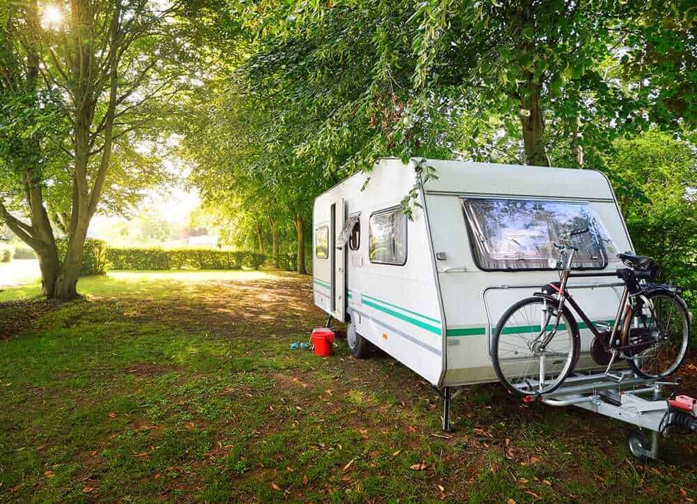 caravan in nature