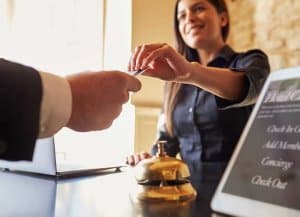 check in into hotel