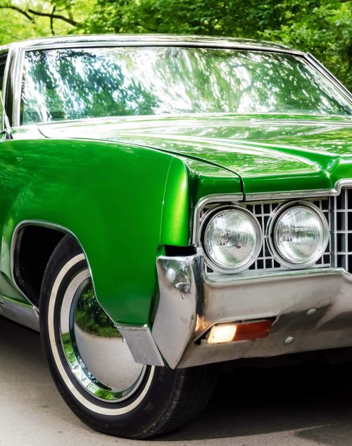 American car in green