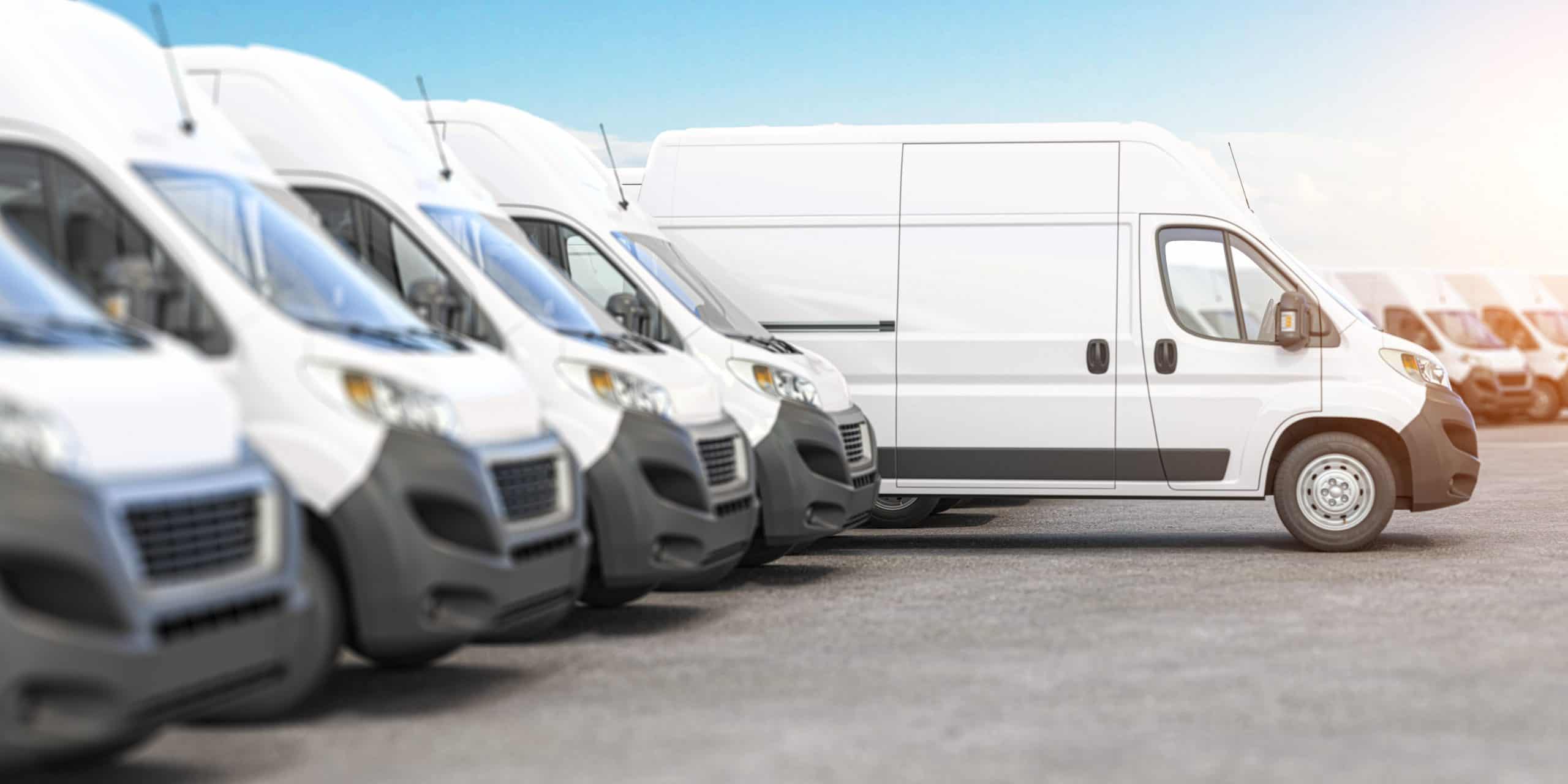Fleet of vans