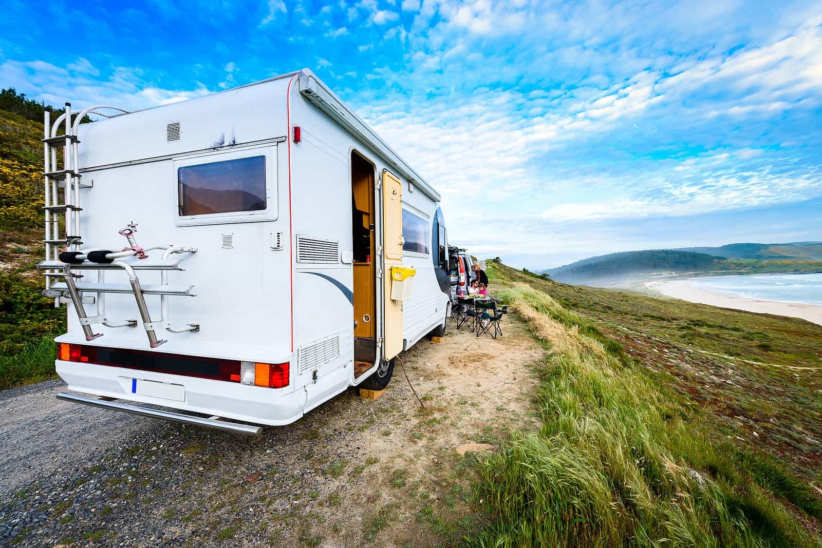 Campervan parked up