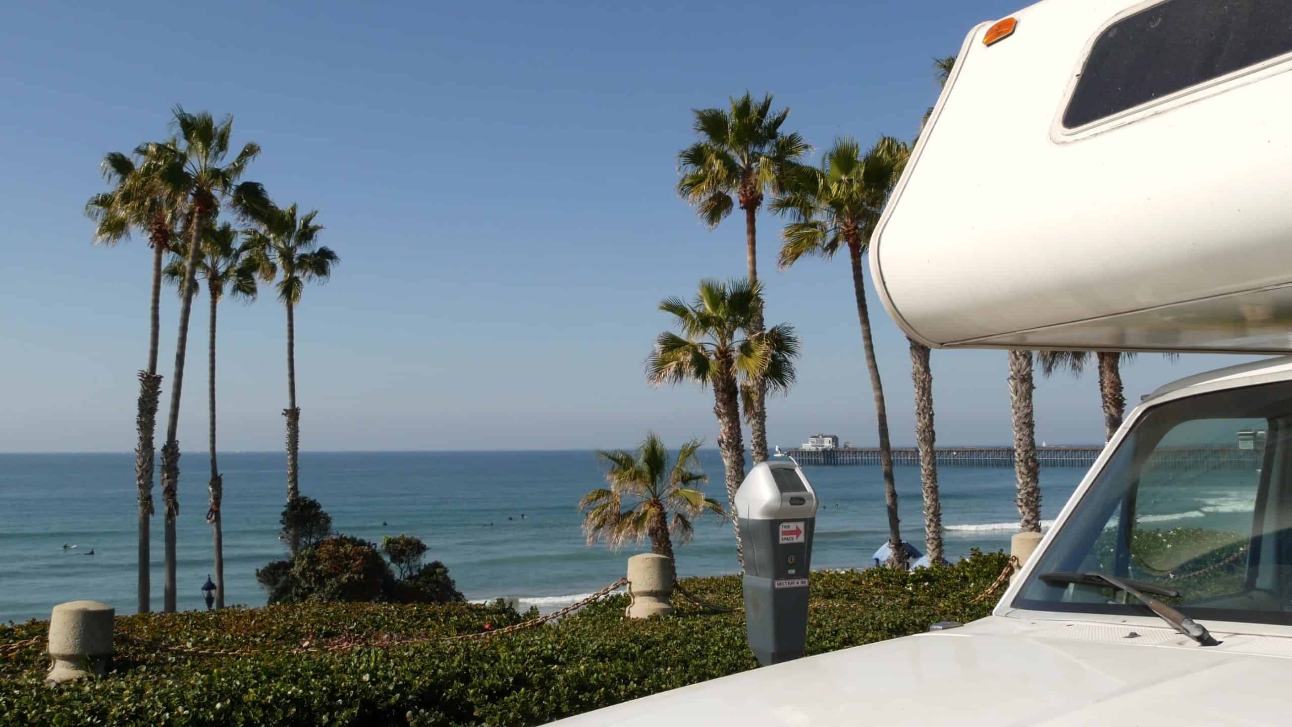 Motorhome on the beach