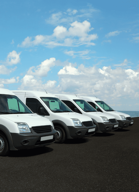 Fleet of vans