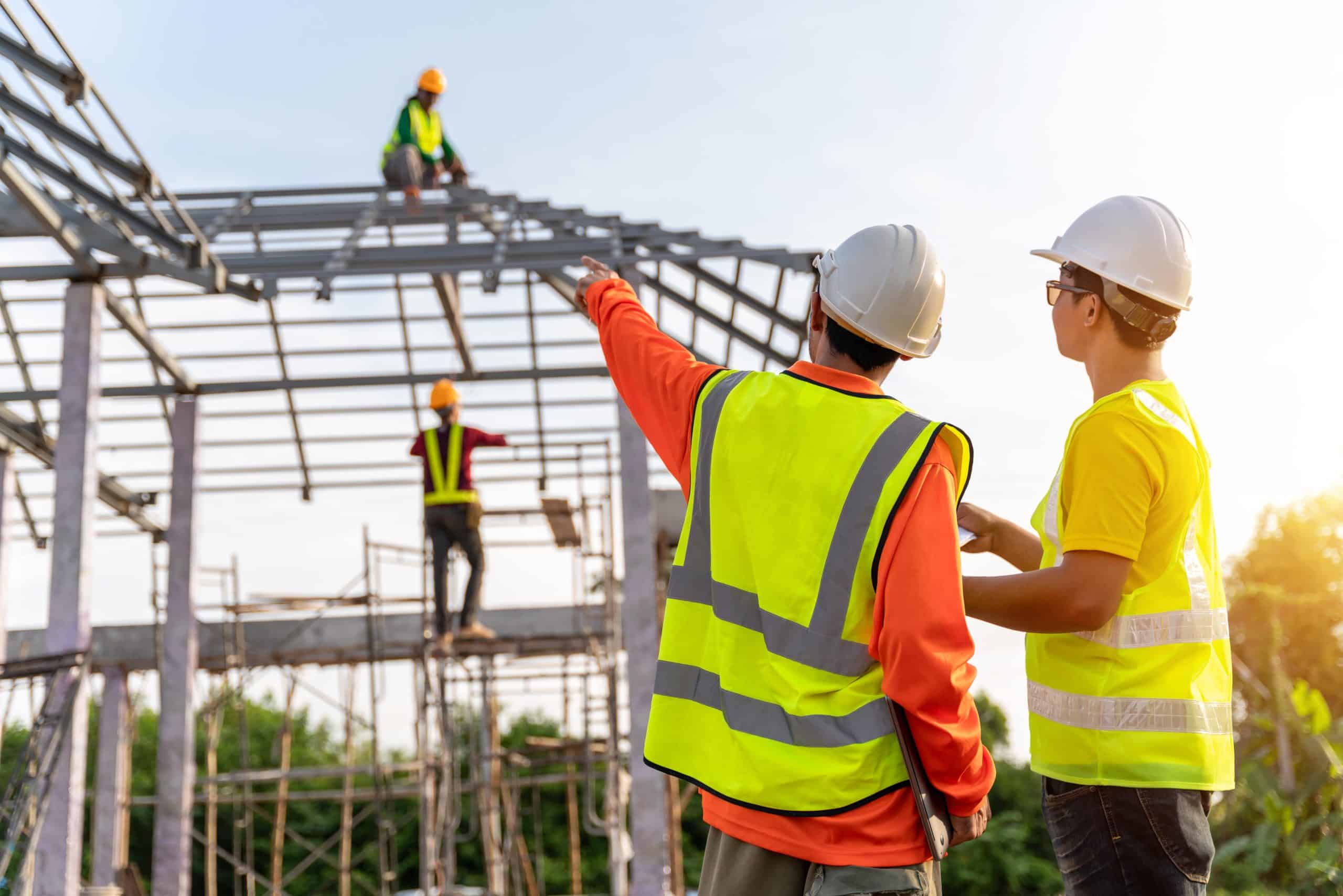 Men on worksite