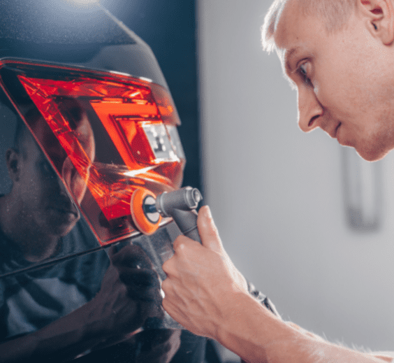 Mechanic fixing dent