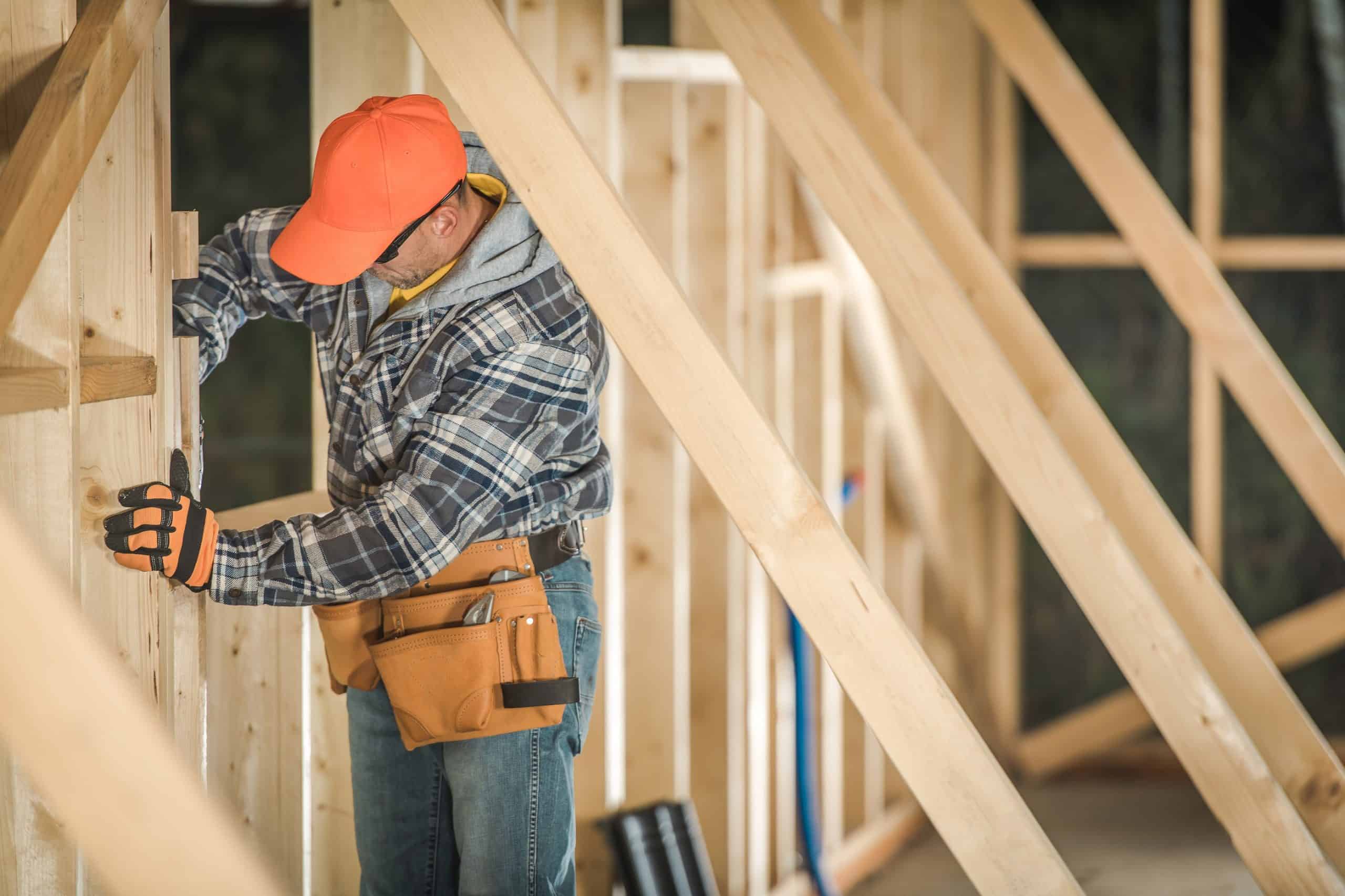 Man working on construction site