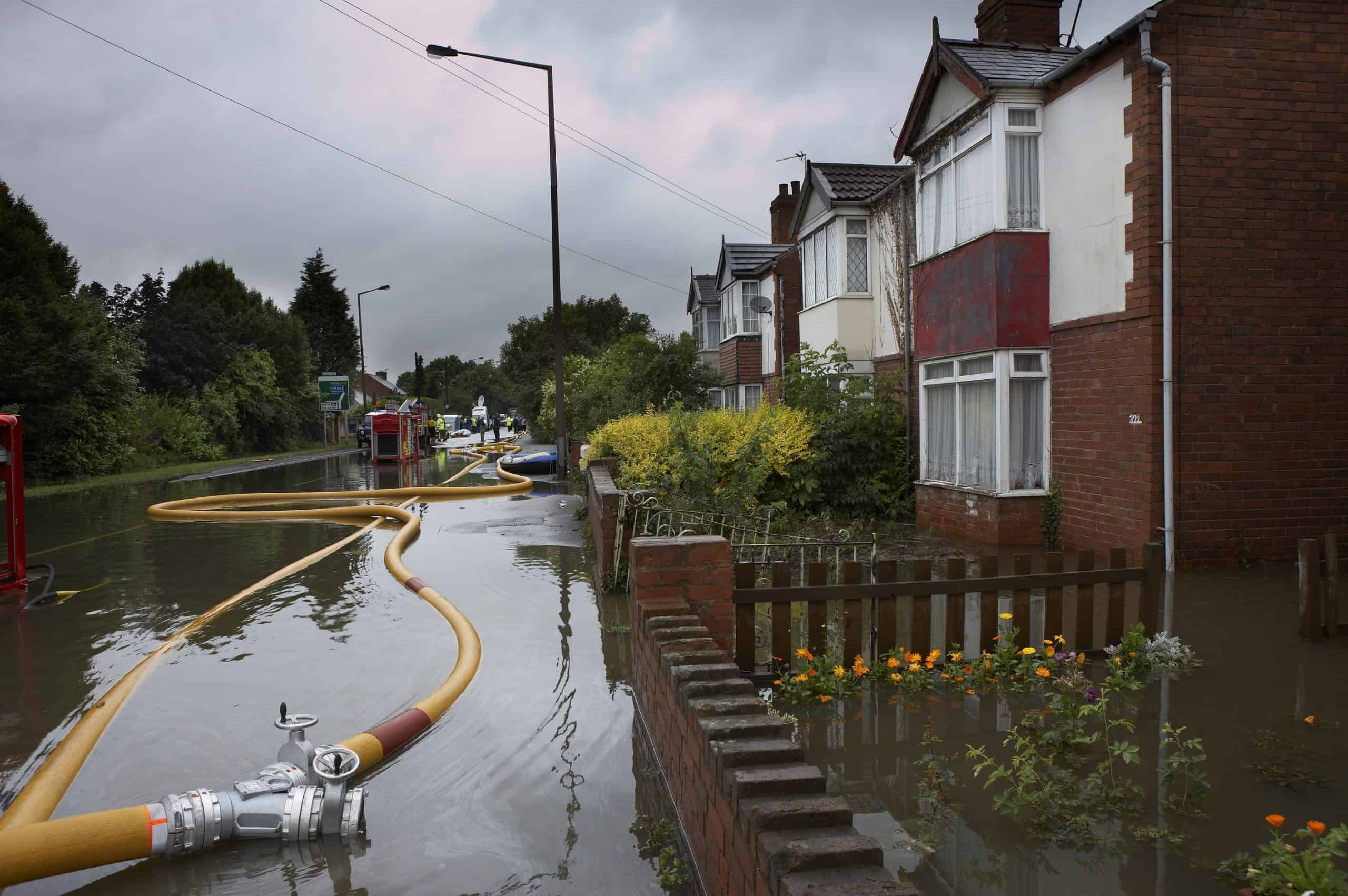 Flooded streets