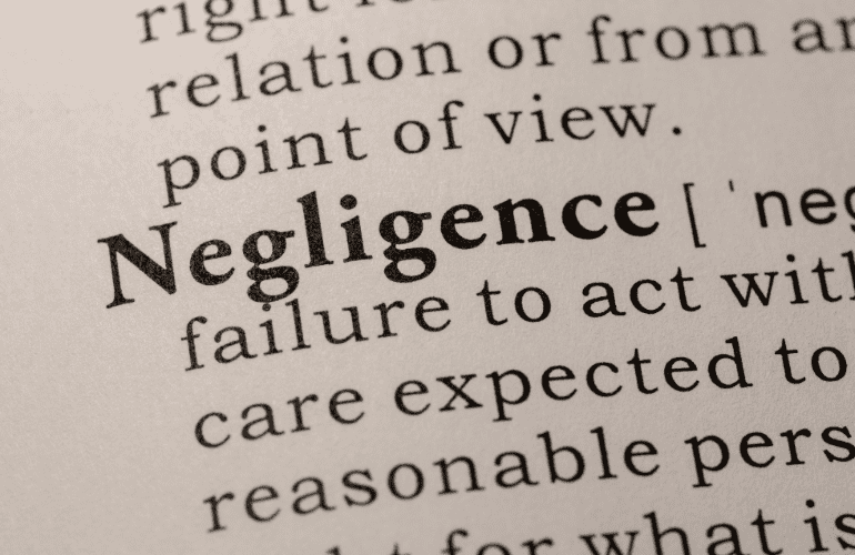 Negligence definition