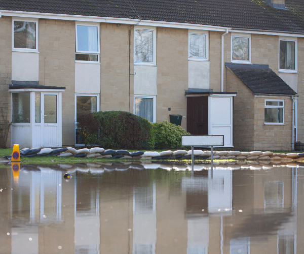 Flooded street